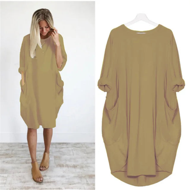 Elegant Stilfuld Relaxed Fit Kjole