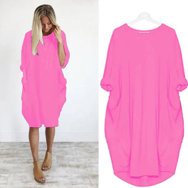 Elegant Stilfuld Relaxed Fit Kjole