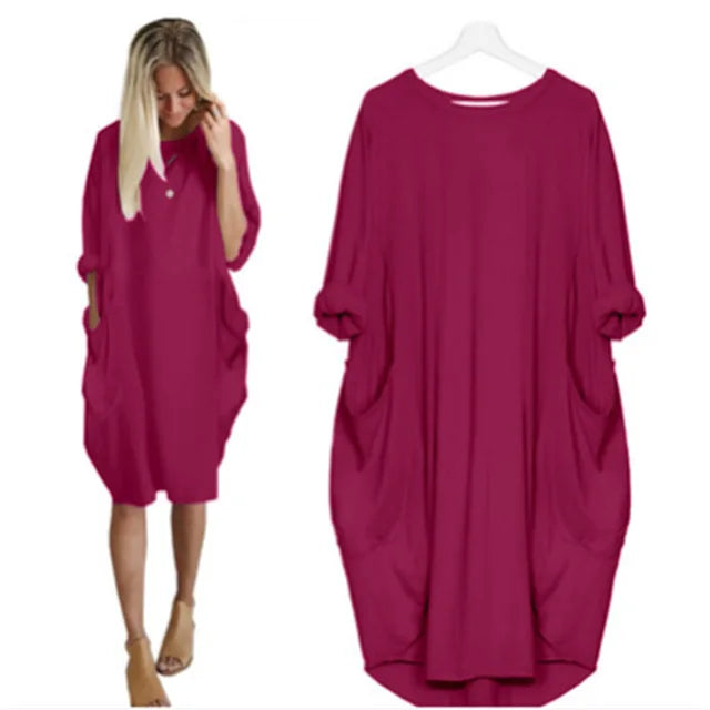 Elegant Stilfuld Relaxed Fit Kjole