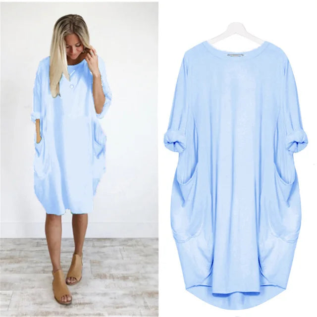 Elegant Stilfuld Relaxed Fit Kjole