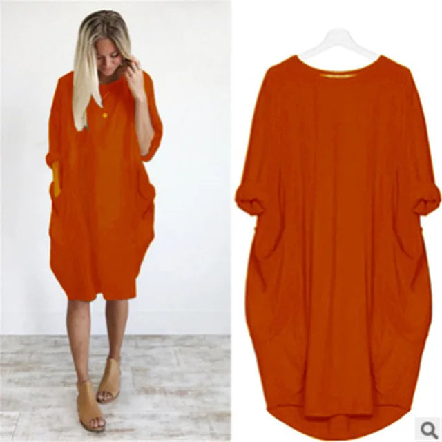 Elegant Stilfuld Relaxed Fit Kjole