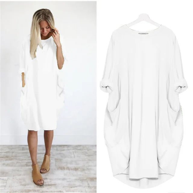 Elegant Stilfuld Relaxed Fit Kjole