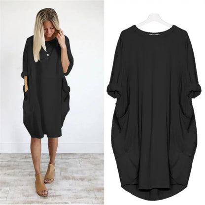 Elegant Stilfuld Relaxed Fit Kjole