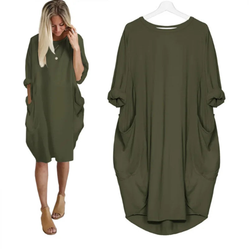 Elegant Stilfuld Relaxed Fit Kjole