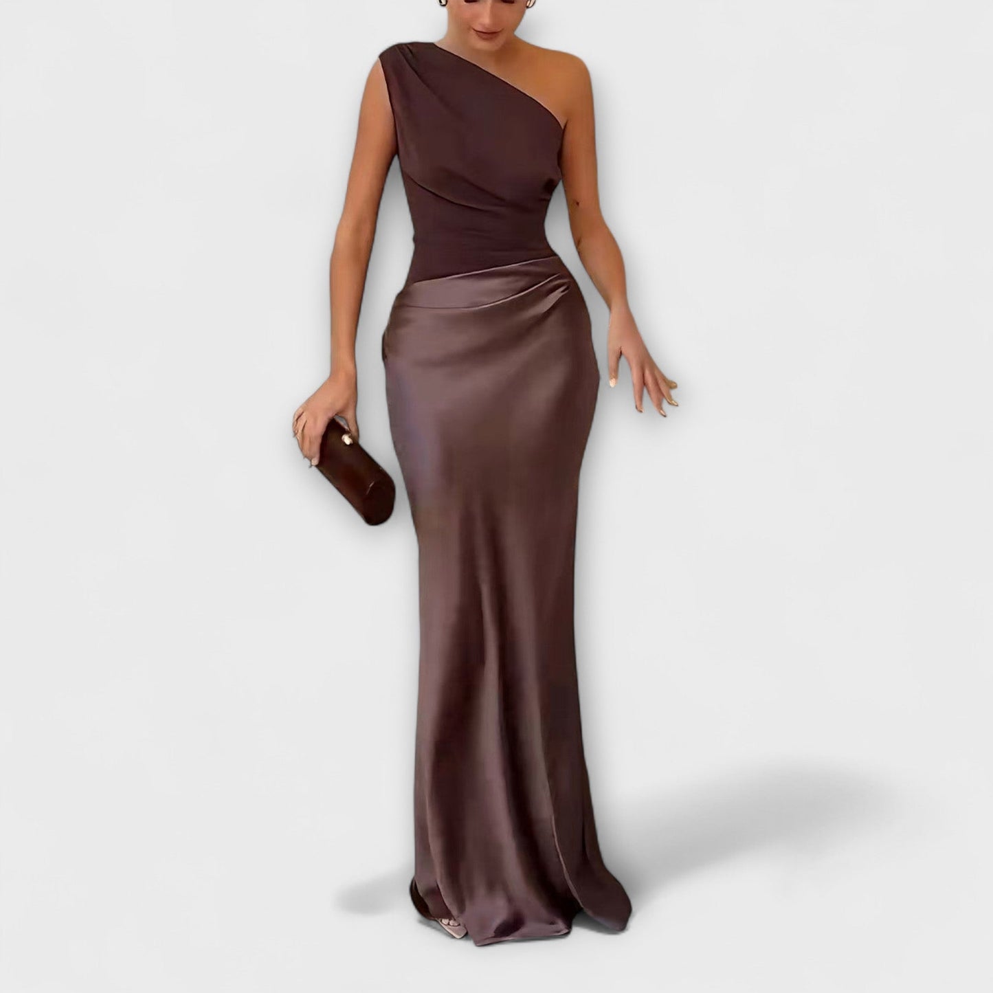 Moderne Elegant Stilfuld Asymmetrisk Kjole