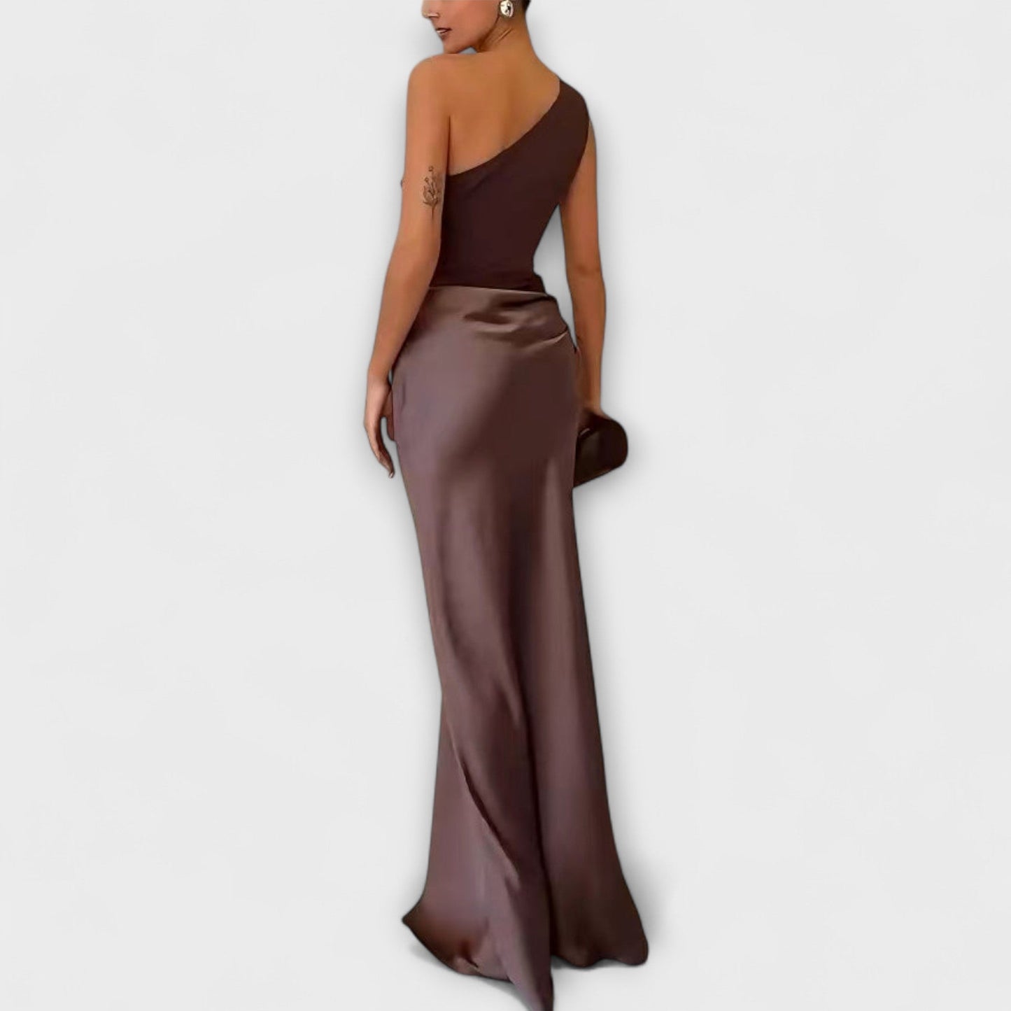 Moderne Elegant Stilfuld Asymmetrisk Kjole