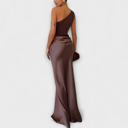 Moderne Elegant Stilfuld Asymmetrisk Kjole
