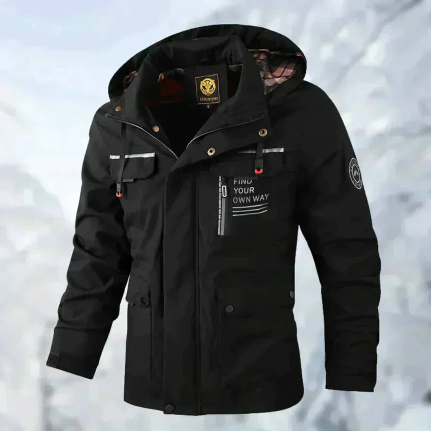 Mikkel | Vandtæt herre outdoor-jakke, vindtæt, aftagelig hætte