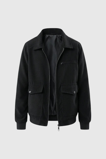 Moderne Casual Stilfuld Corduroy Jakke