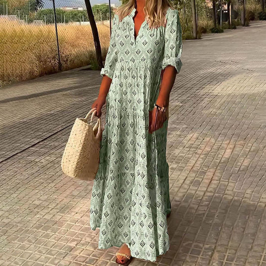 Camilla – Boho Maxikjole I Bohemisk Stil