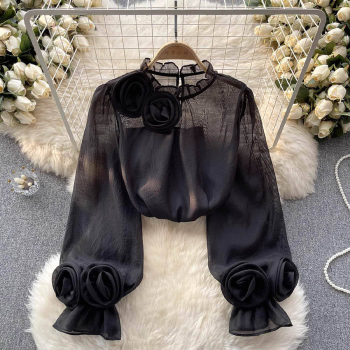 Elegant Dame Forårsbluse med Mavedækning