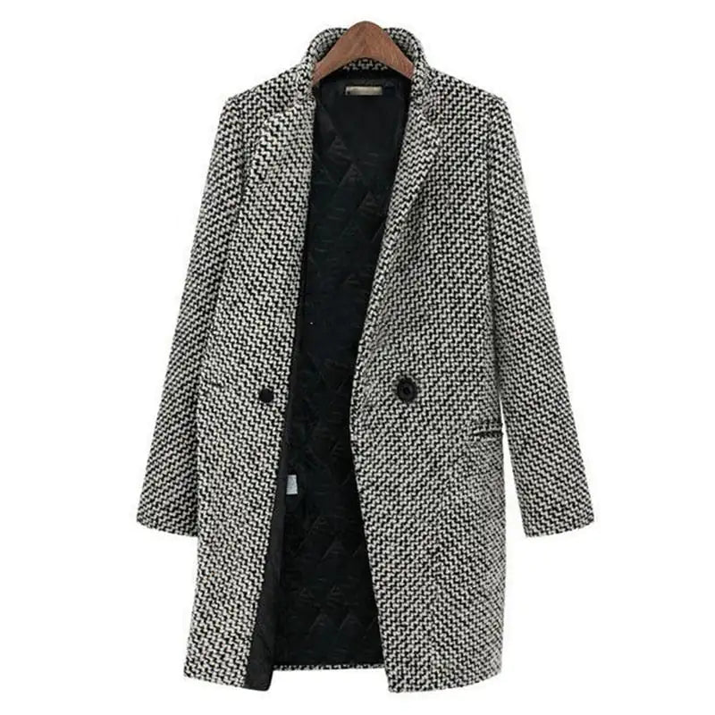 Behagelig Stilfuld Elegant Lang Frakke