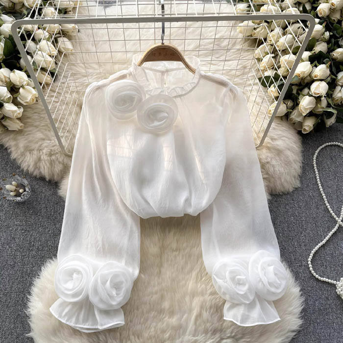 Elegant Dame Forårsbluse med Mavedækning