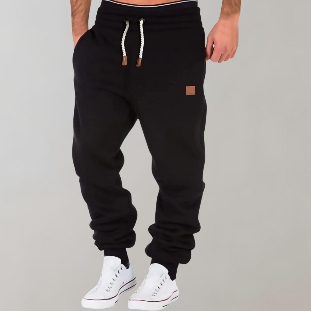 Moderne Komfortable Casual Marineblå Joggingbukser