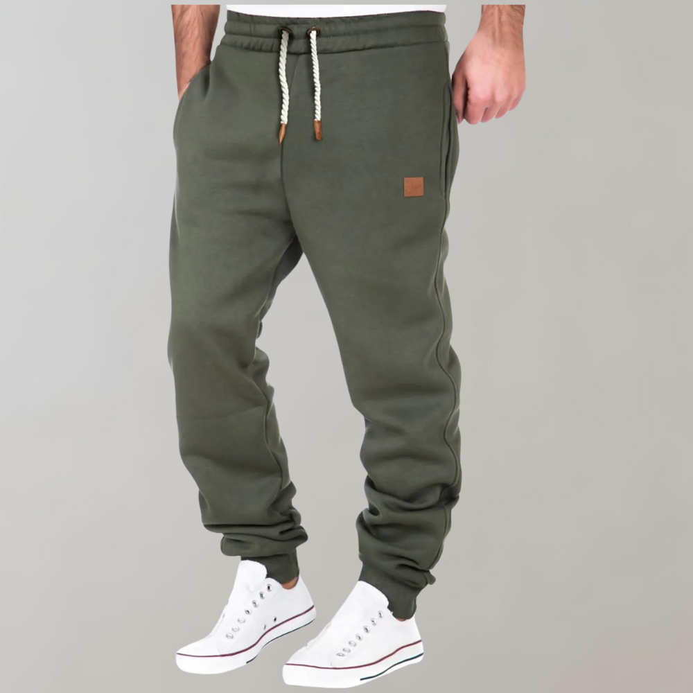 Moderne Komfortable Casual Marineblå Joggingbukser