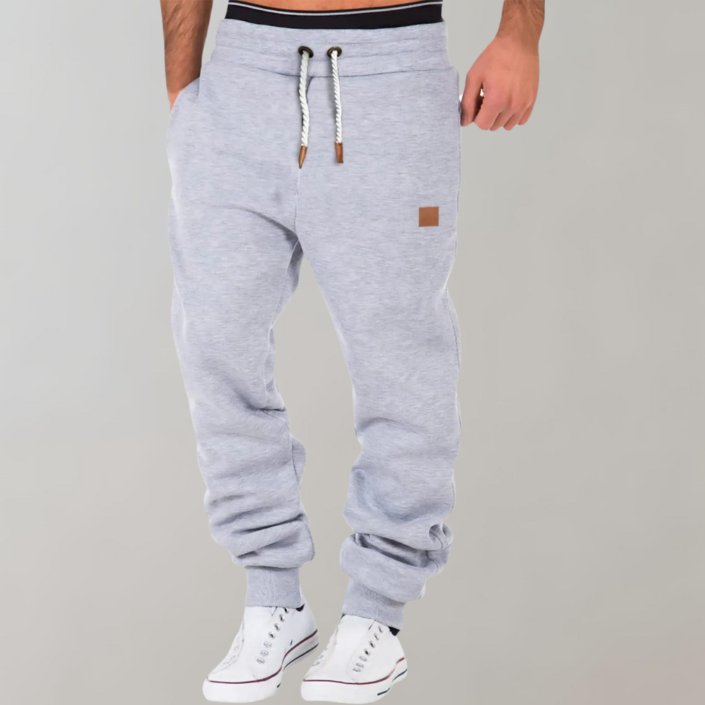 Moderne Komfortable Casual Marineblå Joggingbukser