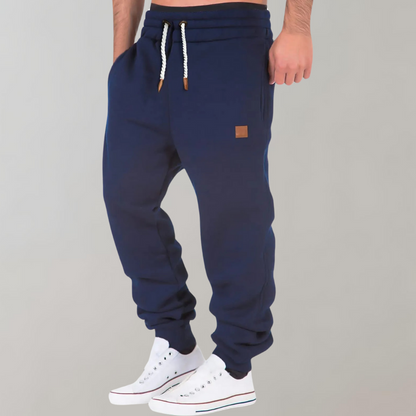Moderne Komfortable Casual Marineblå Joggingbukser