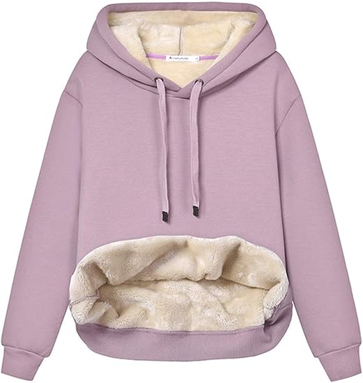 Ingrid | Varmt foret hoodie med justerbar kapuchon og elastiske manchetter