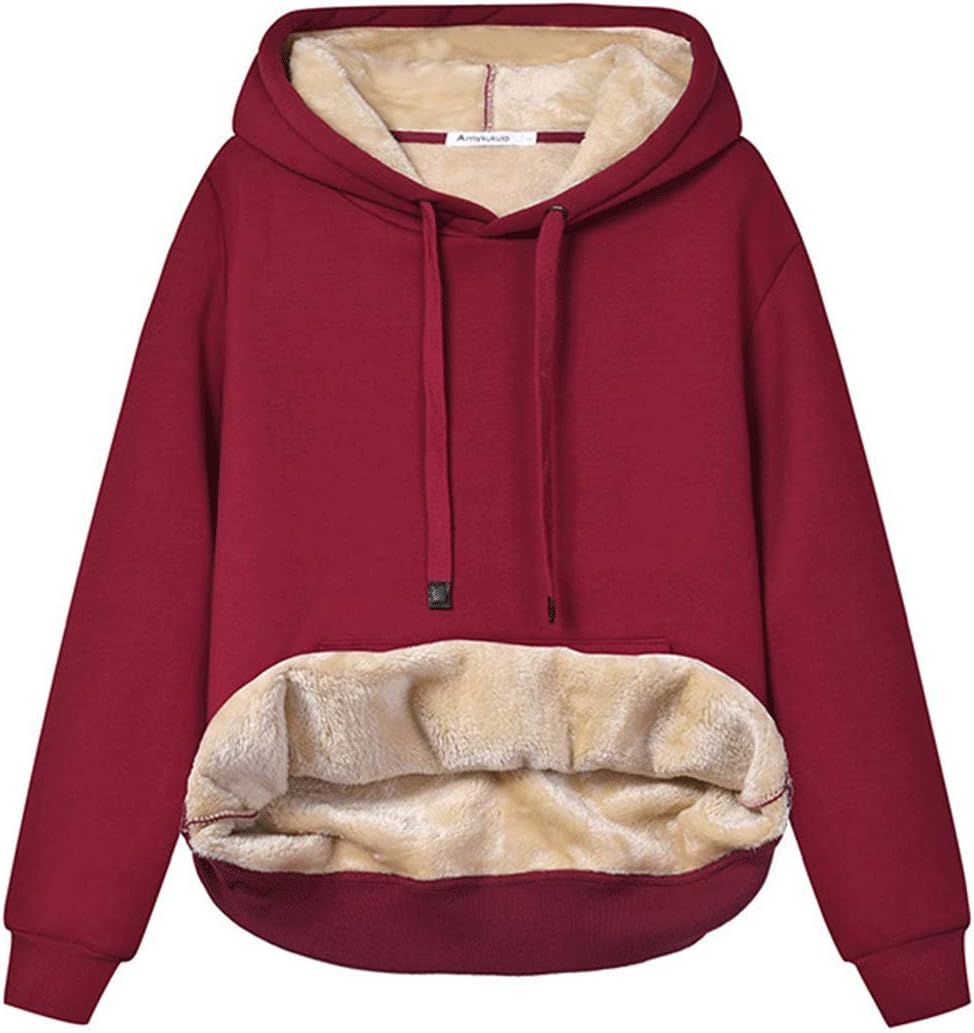 Ingrid | Varmt foret hoodie med justerbar kapuchon og elastiske manchetter