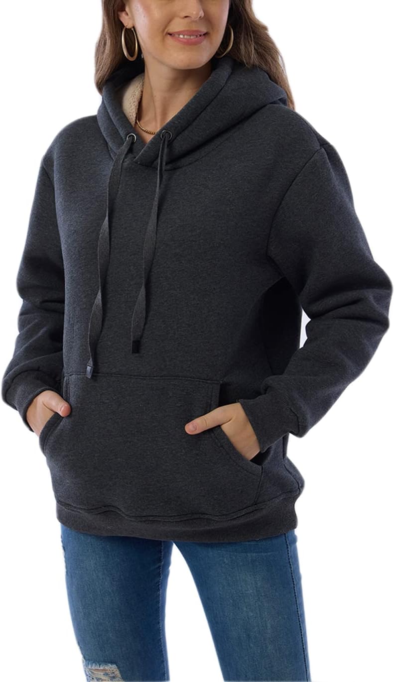 Ingrid | Varmt foret hoodie med justerbar kapuchon og elastiske manchetter