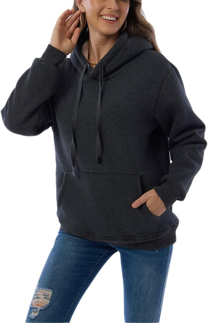 Ingrid | Varmt foret hoodie med justerbar kapuchon og elastiske manchetter