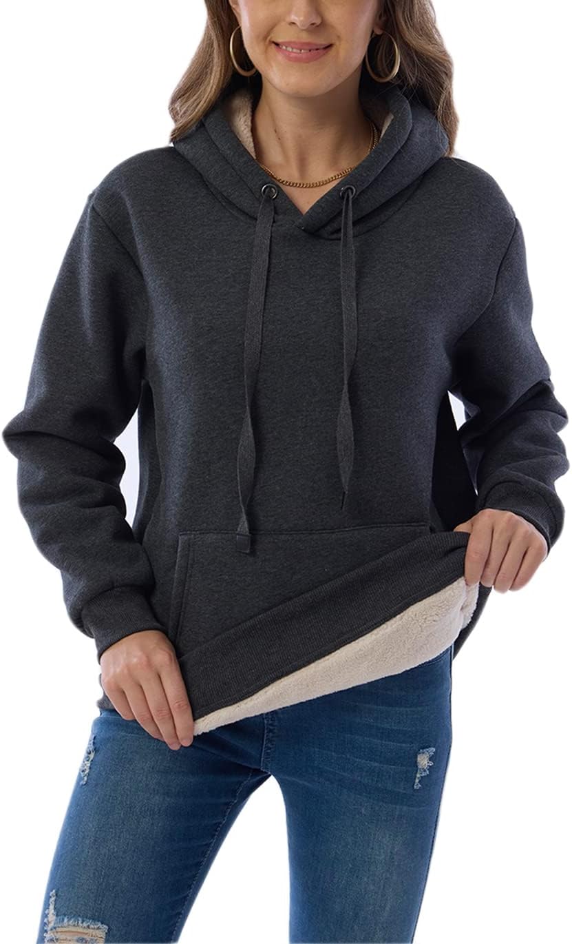 Ingrid | Varmt foret hoodie med justerbar kapuchon og elastiske manchetter