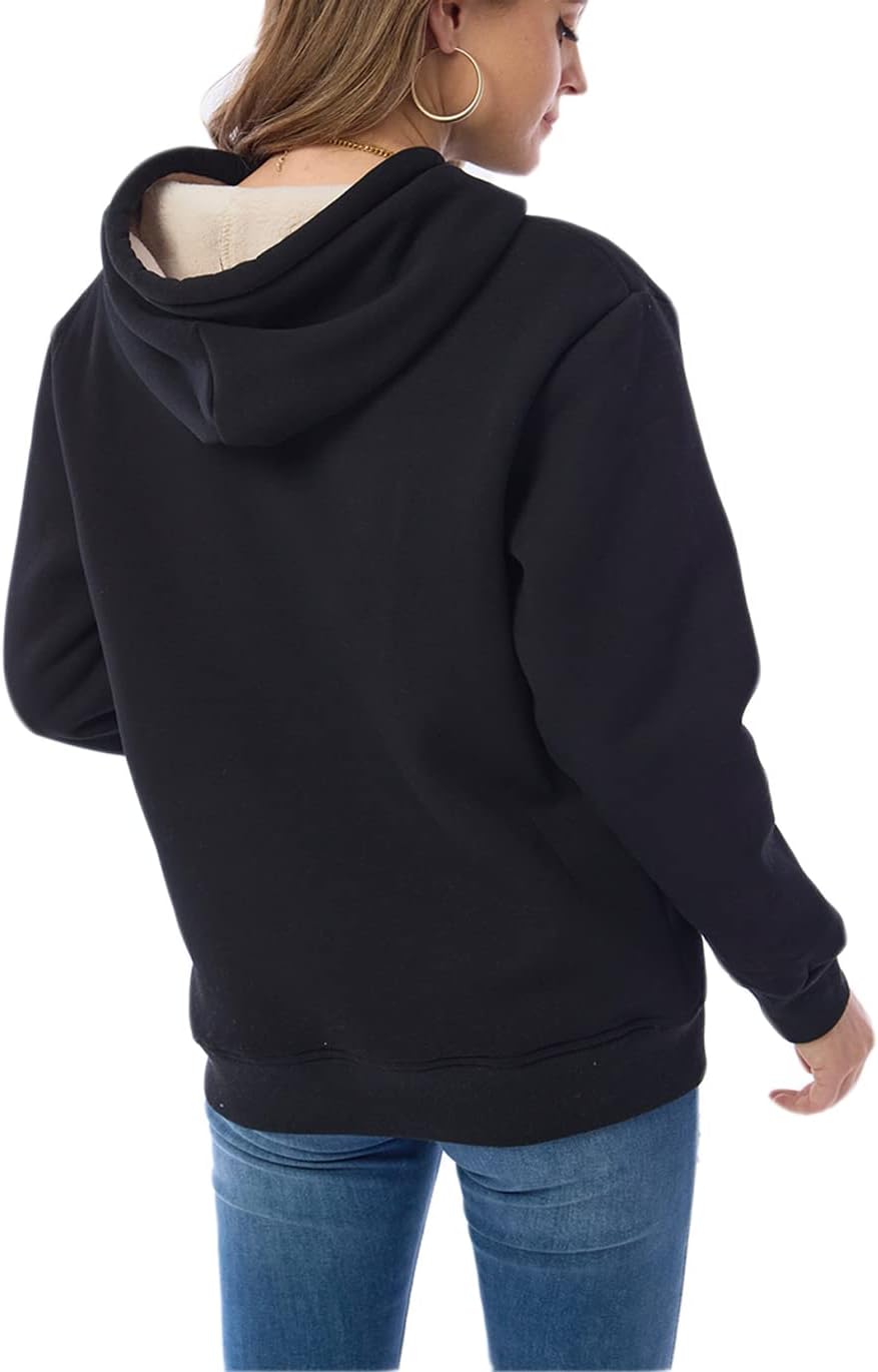 Ingrid | Varmt foret hoodie med justerbar kapuchon og elastiske manchetter
