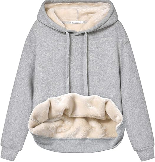 Ingrid | Varmt foret hoodie med justerbar kapuchon og elastiske manchetter