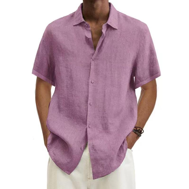 Elegant Stilfuld Casual Kort Skjorte