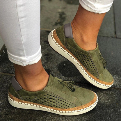 Dame Komfortable Slip-On Platform Gå Sko