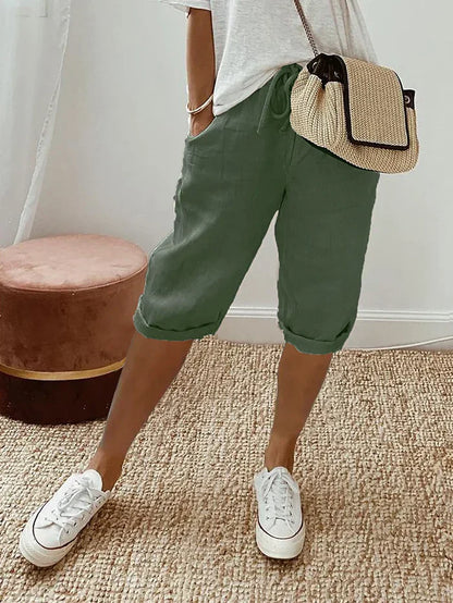 Elara - Dame afslappede shorts Elara med sidelommer