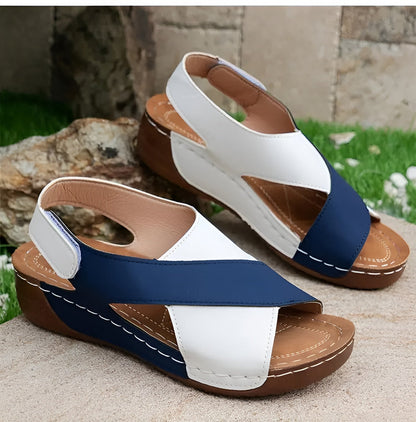 Emily - Elegante sandaler med åben tå og skrå hæl