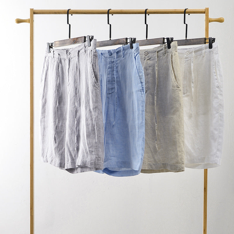 Komfortable Højkvalitets Let Linned Shorts
