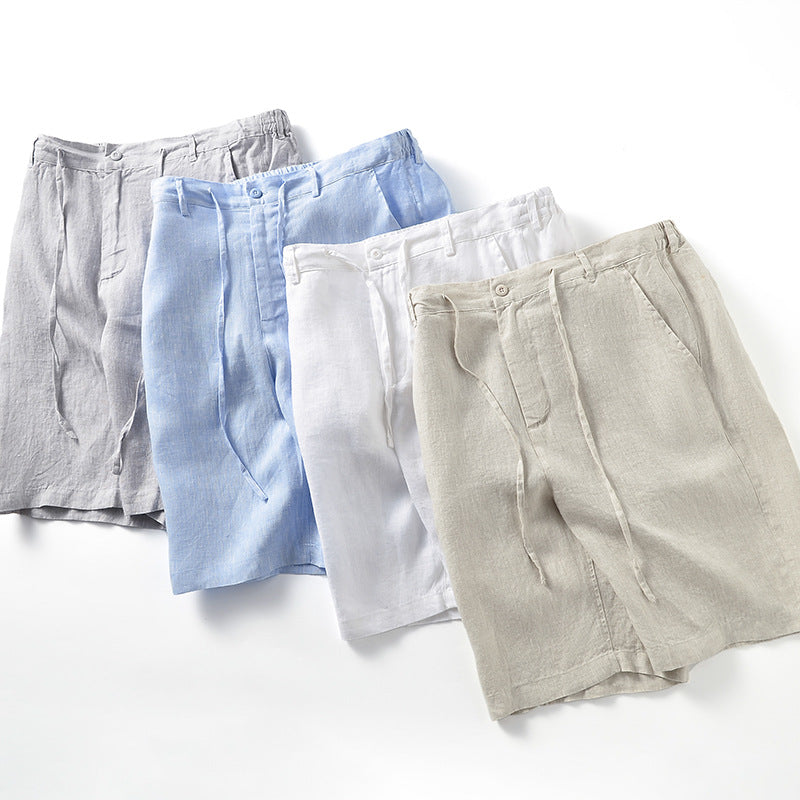 Komfortable Højkvalitets Let Linned Shorts