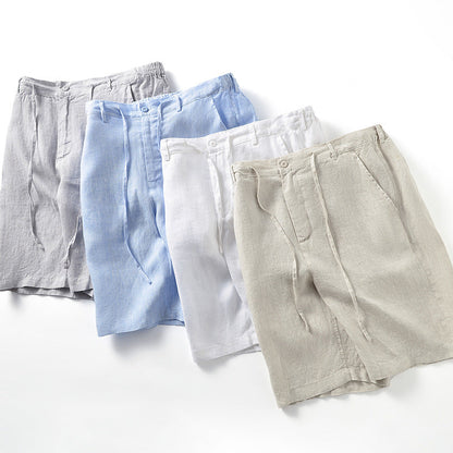 Komfortable Højkvalitets Let Linned Shorts