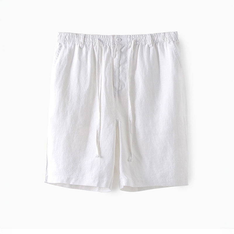 Stilfuld Letvægts Linned Sommer Shorts