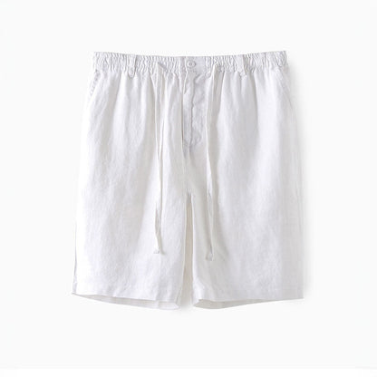 Stilfuld Letvægts Linned Sommer Shorts