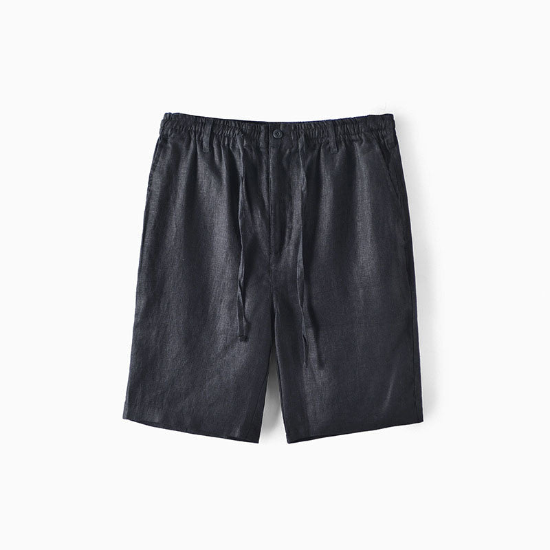 Stilfuld Letvægts Linned Sommer Shorts
