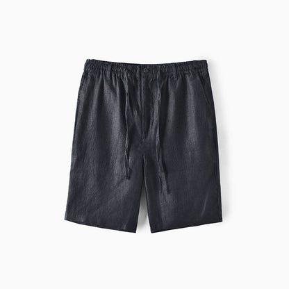 Stilfuld Letvægts Linned Sommer Shorts