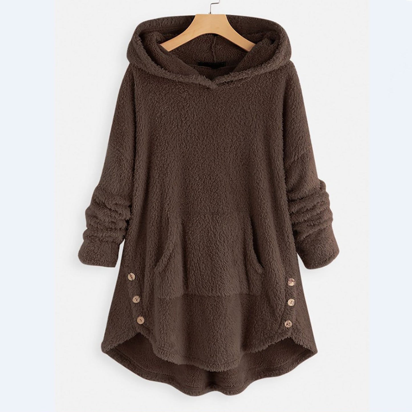 Nadia | Ultrablød og varm plysh-hoodie med afslappet pasform
