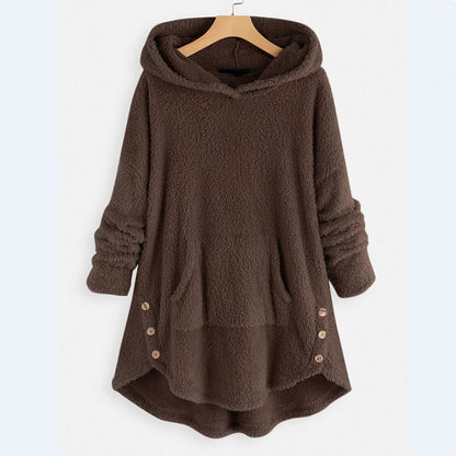 Nadia | Ultrablød og varm plysh-hoodie med afslappet pasform