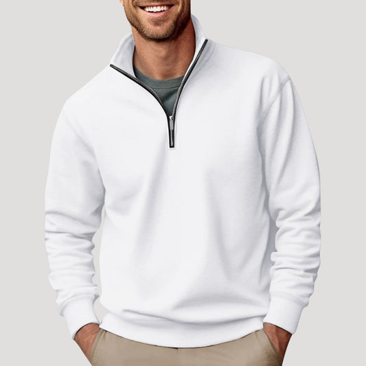 Herre Elegant Klassisk Lynlås Langærmet Sweatshirt