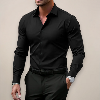 Stilfuld Herre Forårs Slim Fit Skjorte