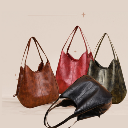 Sunniva | Skuldertaske i ægte læder med tidløst design