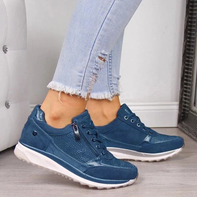 Komfortable Ortopædiske Sneakers med Lynlås