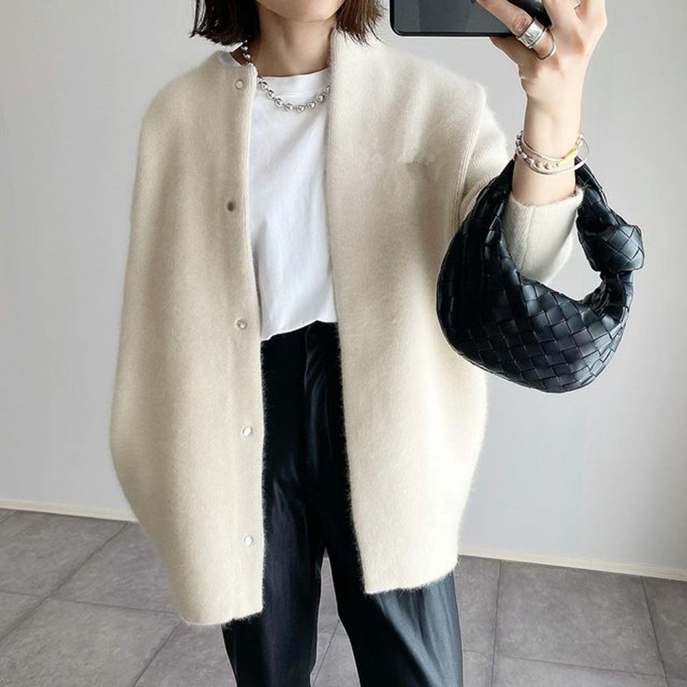 Behagelig Stilfuld Blød Knaplukket Cardigan