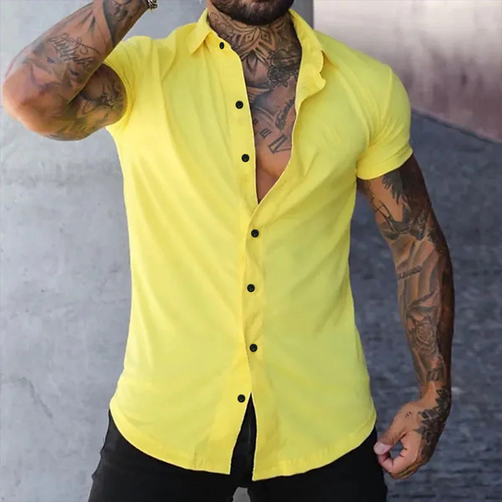Elegant Stilfuld Skjorte Med Slank Pasform