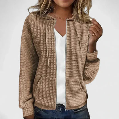 Kristine | Elegant langlinjet åben cardigan i blødt strik til kvinder