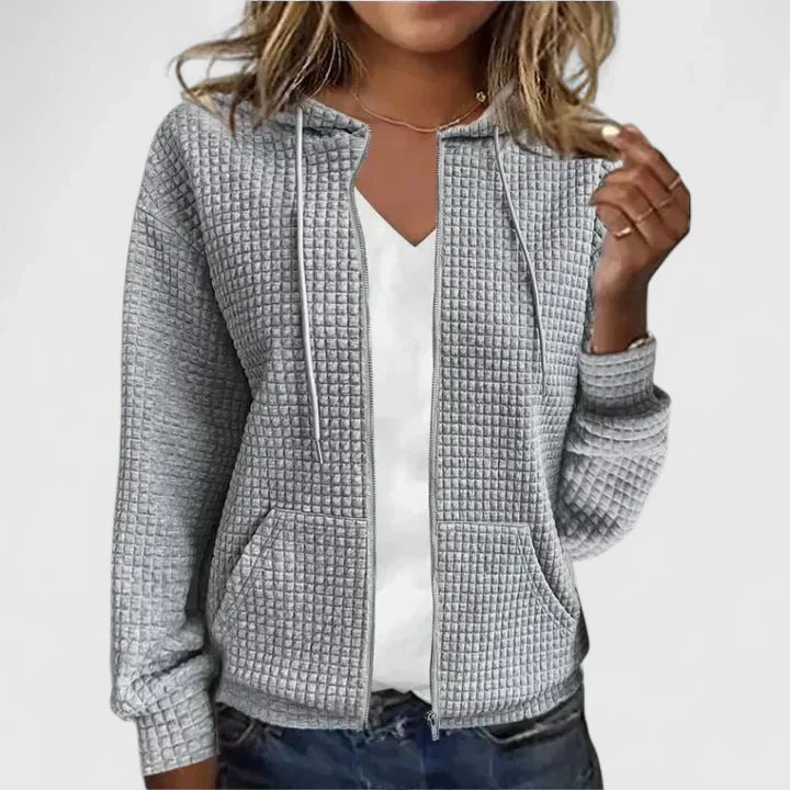 Kristine | Elegant langlinjet åben cardigan i blødt strik til kvinder