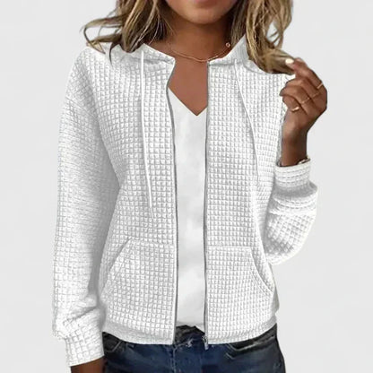 Kristine | Elegant langlinjet åben cardigan i blødt strik til kvinder